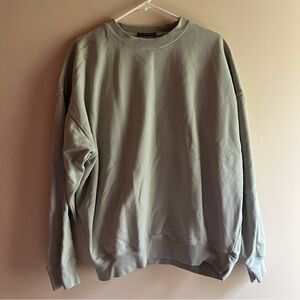 Brandy Melville Erica Oversized Sage Green Crewneck Sweatshirt beach gorpcore